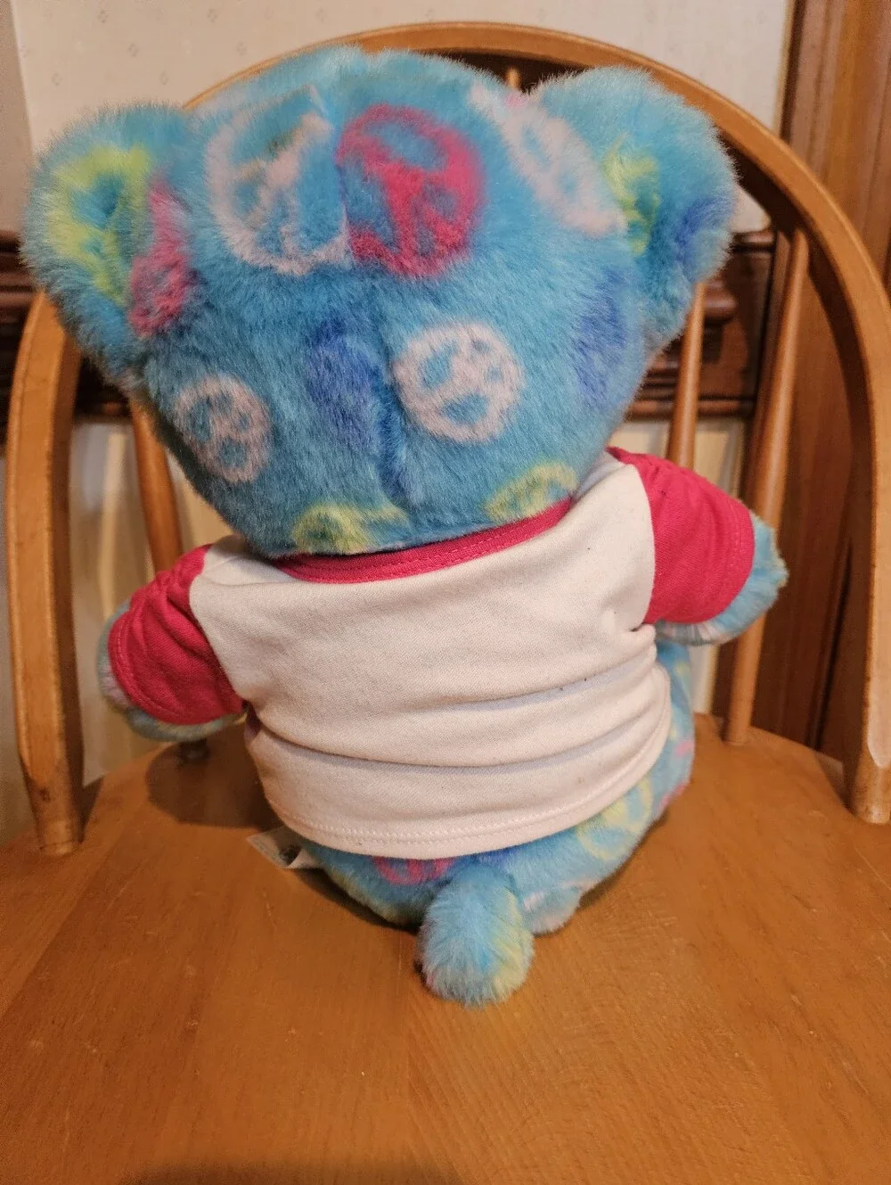 Blue Tie-Dye Peace Build-A-Bear